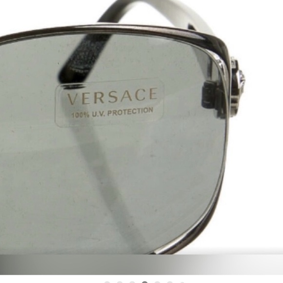 Versace Black and Silver Sunglasses main image 3